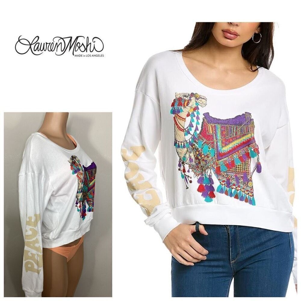 New Lauren Moshi love and peace sweatshirt. Small. $154